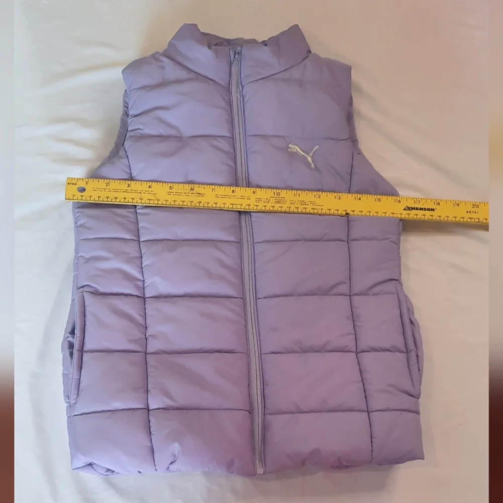 Lavendar Puma Puffer Vest Girls